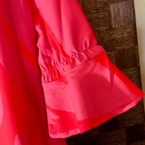 Made With ❤️ Red & Orange Zebra Print Shift Dress.   Size M.   NWT - Picture 4 of 8